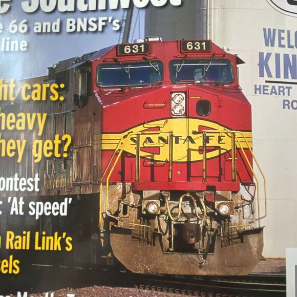 Trains March 2006 Twin Legends of Southwest Freight Cars Tonnage by State Map - Picture 4 of 10